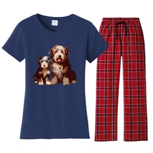 Two Bob Tail Dogs Women's Flannel Pajama Set