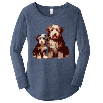 Two Bob Tail Dogs Women's Perfect Tri Tunic Long Sleeve Shirt