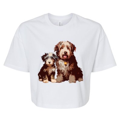 Two Bob Tail Dogs Bella+Canvas Jersey Crop Tee