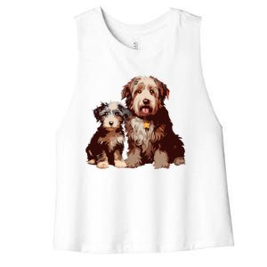 Two Bob Tail Dogs Women's Racerback Cropped Tank