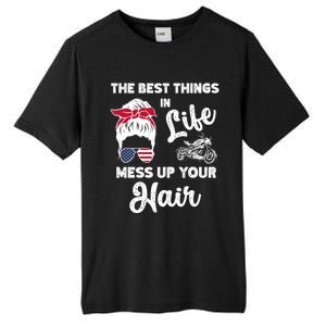 The Best Things In Life Mess Up Your Hair Motorcycle Gift Tall Fusion ChromaSoft Performance T-Shirt