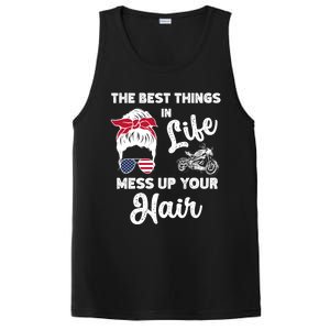 The Best Things In Life Mess Up Your Hair Motorcycle Gift PosiCharge Competitor Tank