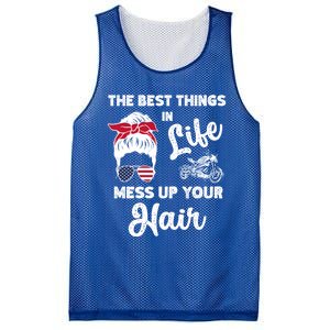 The Best Things In Life Mess Up Your Hair Motorcycle Gift Mesh Reversible Basketball Jersey Tank