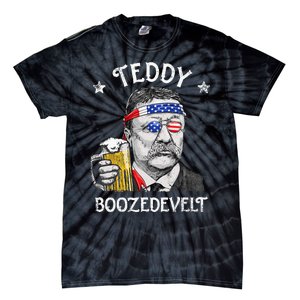 Teddy Boozedevelt Theodore Roosevelt 4th Of July American Tie-Dye T-Shirt