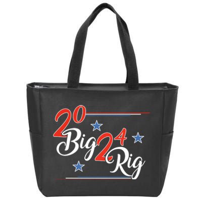 Too Big To Rig 2024 Donald Trump Support President Patriotic Zip Tote Bag