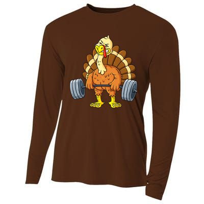 Turkey Bodybuilding Thanksgiving Day Cool Lifting Deadlift Cooling Performance Long Sleeve Crew