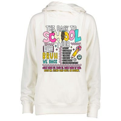 The Back To School Bruh We Back Womens Funnel Neck Pullover Hood