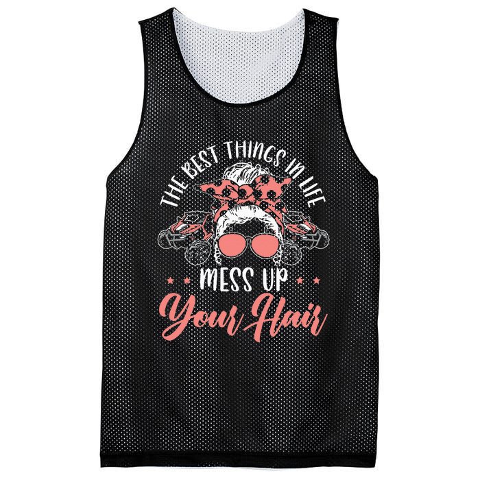 The Best Things In Life Mess Up Your Hair UTV SxS SSV Mesh Reversible Basketball Jersey Tank