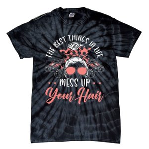 The Best Things In Life Mess Up Your Hair UTV SxS SSV Tie-Dye T-Shirt