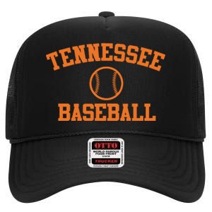 Tennessee Baseball High Crown Mesh Back Trucker Hat