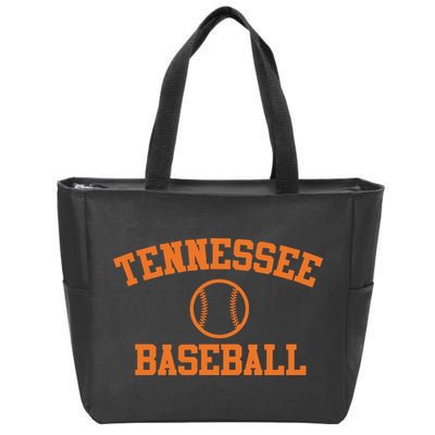 Tennessee Baseball Zip Tote Bag