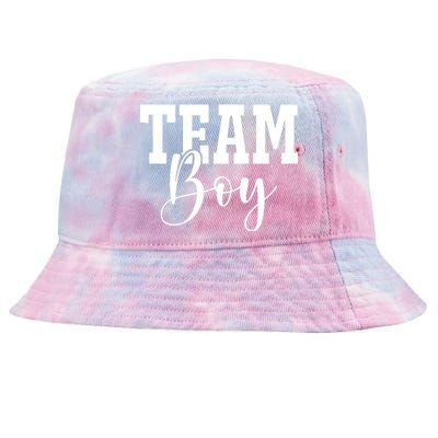 Team Boy Team Girl Blue Gender Reveal Party Matching Family Tie-Dyed Bucket Hat