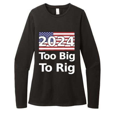 Too Big To Rig 2024 Election Womens CVC Long Sleeve Shirt