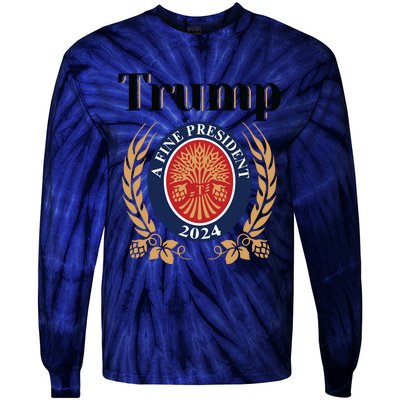 Trump Beer Tie-Dye Long Sleeve Shirt