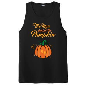 The Behind The Pumpkin Maternity Pregnancy Dad Halloween Gift PosiCharge Competitor Tank