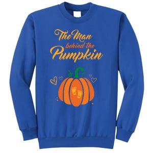 The Behind The Pumpkin Maternity Pregnancy Dad Halloween Gift Sweatshirt