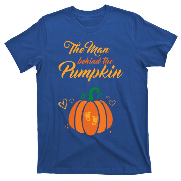 The Behind The Pumpkin Maternity Pregnancy Dad Halloween Gift T-Shirt