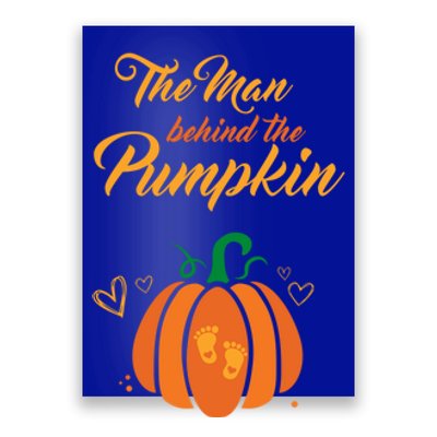 The Behind The Pumpkin Maternity Pregnancy Dad Halloween Gift Poster