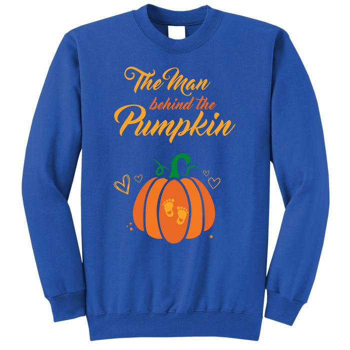 The Behind The Pumpkin Maternity Pregnancy Dad Halloween Gift Tall Sweatshirt