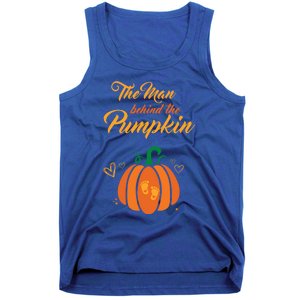 The Behind The Pumpkin Maternity Pregnancy Dad Halloween Gift Tank Top