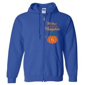 The Behind The Pumpkin Maternity Pregnancy Dad Halloween Gift Full Zip Hoodie