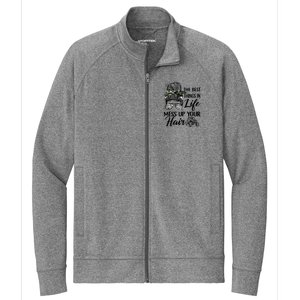 The Best Things In Life Mess Up Your Hair UTV SXS Funny Stretch Full-Zip Cadet Jacket