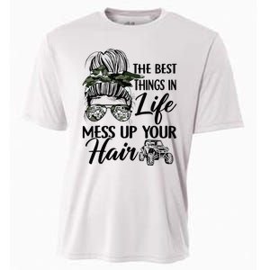 The Best Things In Life Mess Up Your Hair UTV SXS Funny Cooling Performance Crew T-Shirt