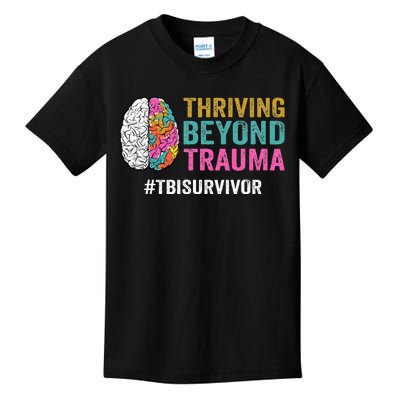 Thriving Beyond Trauma Tbi Traumatic Brain Injury Survivor Kids T-Shirt