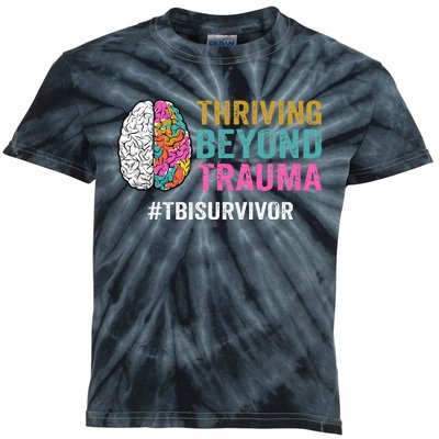 Thriving Beyond Trauma Tbi Traumatic Brain Injury Survivor Kids Tie-Dye T-Shirt