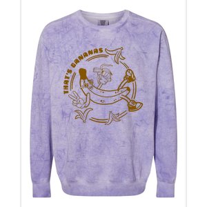 ThatS Bananas Colorblast Crewneck Sweatshirt