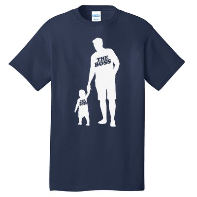 The Boss The Real Boss Father Son Partner Look Fathers Day Tall T-Shirt