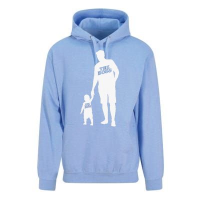 The Boss The Real Boss Father Son Partner Look Fathers Day Unisex Surf Hoodie