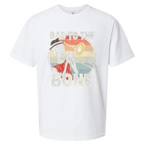 Trombone Bad To The Bone Retro Skeleton Marching Band Player Sueded Cloud Jersey T-Shirt