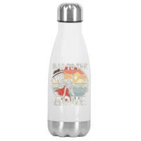 Trombone Bad To The Bone Retro Skeleton Marching Band Player Stainless Steel Insulated Water Bottle