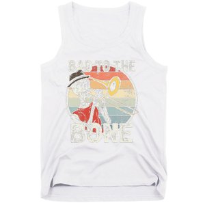 Trombone Bad To The Bone Retro Skeleton Marching Band Player Tank Top