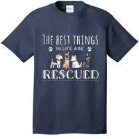 The Best Things In Life Are Rescued Dog Rescue T-Shirt