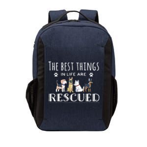 The Best Things In Life Are Rescued Dog Rescue Vector Backpack