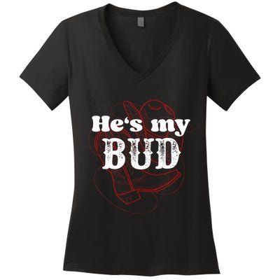 Texas Bud Texas Sissy Square Dance Couple Rodeo Women's V-Neck T-Shirt