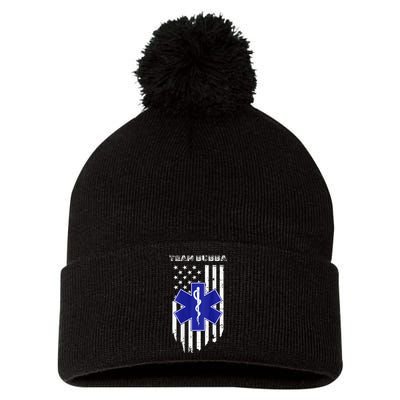 Team Bubba T2t 5k Pom Pom 12in Knit Beanie