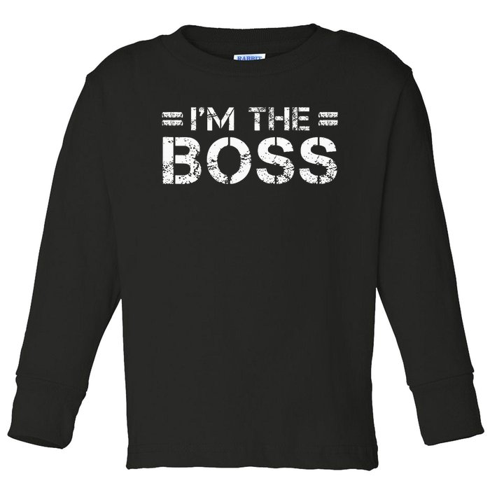 The Boss Toddler Long Sleeve Shirt