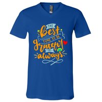 The Best Time To Be Grateful Is Always Gratitude Quote Cute Gift V-Neck T-Shirt