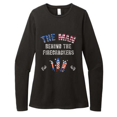 The Behind The Twins Firecrackers 4th Of July Expecting Cute Gift Womens CVC Long Sleeve Shirt