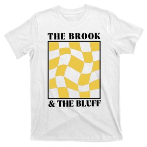 The Brook & The Bluff Wavy Yellow Checkered T-Shirt