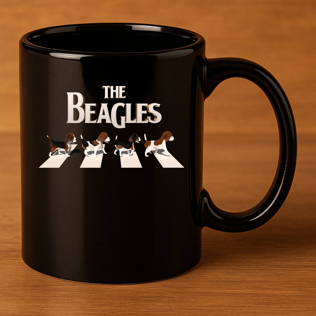 The Beagles 11oz C Handle Ceramic Mug