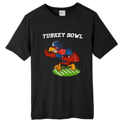 Turkey Bowl Thanksgiving Football Pilgrim Tall Fusion ChromaSoft Performance T-Shirt