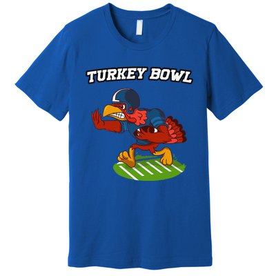 Turkey Bowl Thanksgiving Football Pilgrim Premium T-Shirt