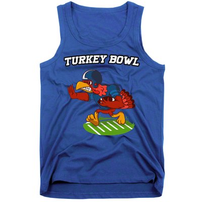 Turkey Bowl Thanksgiving Football Pilgrim Tank Top