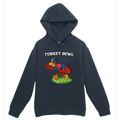 Turkey Bowl Thanksgiving Football Pilgrim Urban Pullover Hoodie