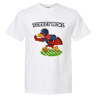 Turkey Bowl Thanksgiving Football Pilgrim Garment-Dyed Heavyweight T-Shirt