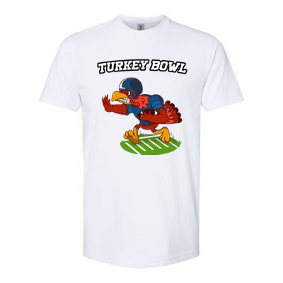 Turkey Bowl Thanksgiving Football Pilgrim Softstyle CVC T-Shirt